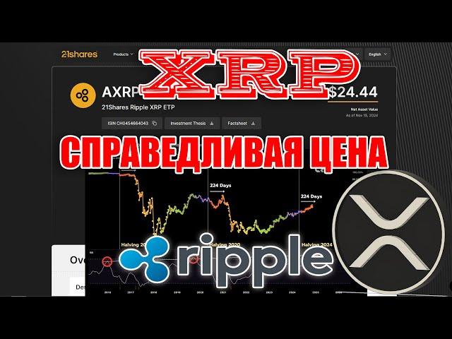 RIPPLE XRP СПРАВЕДЛИВАЯ РЫНОЧНАЯ СТОИМОСТЬ К КОНЦУ 2024 ГОДА?