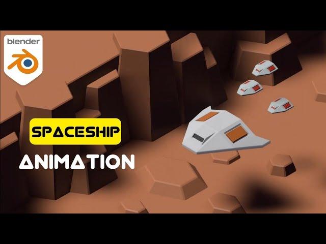 Spaceship loop Animation | FusionArt 3D