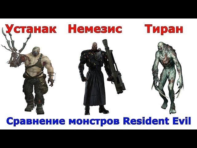 Сравнение самых больших монстров из Resident Evil