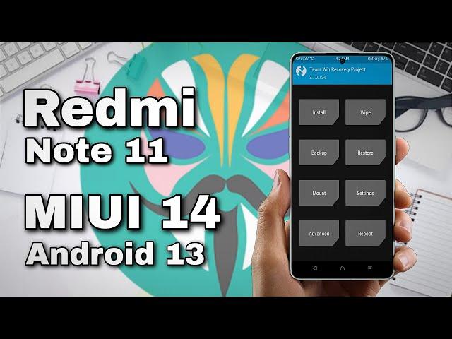 Finalmente - Redmi Note 11 - Miui 14 Android 13 - Instalação do TWRP e Root Via TWRP