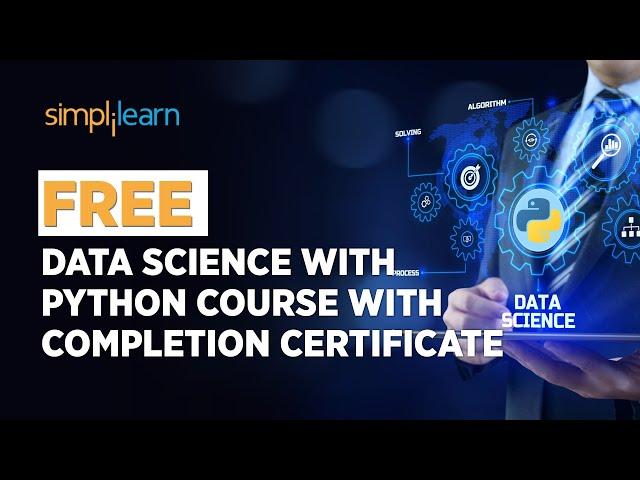  FREE Data Science With Python Course With Completion Certificate | SkillUp | Simplilearn