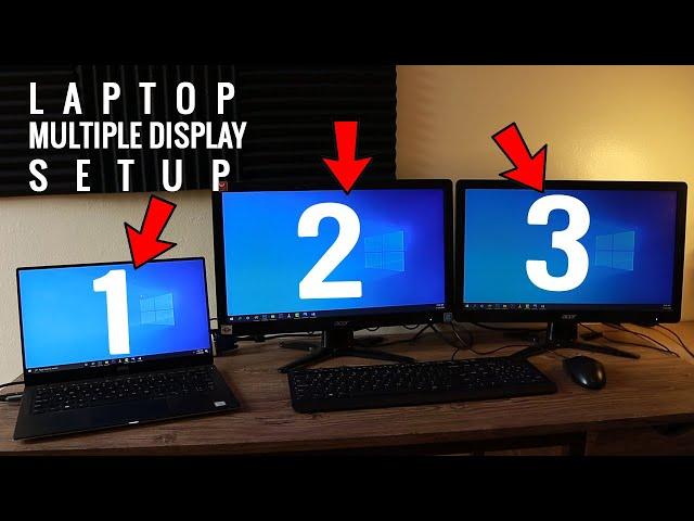 How to setup Multiple Display on a Laptop