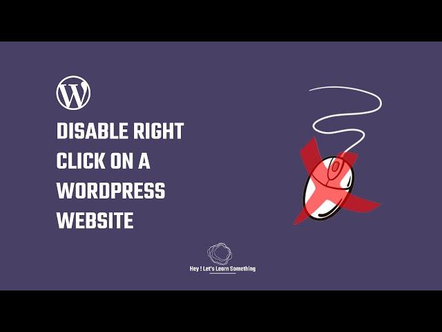 How to disable right click on WordPress website without plugins | Disable inspect element | 2022