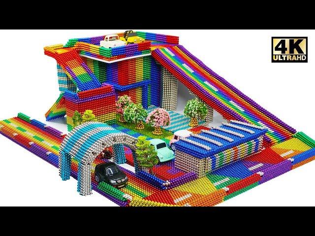 DIY - How To Build Amazing Car Parking From Magnetic Balls (Satisfying) | Magnet World Series