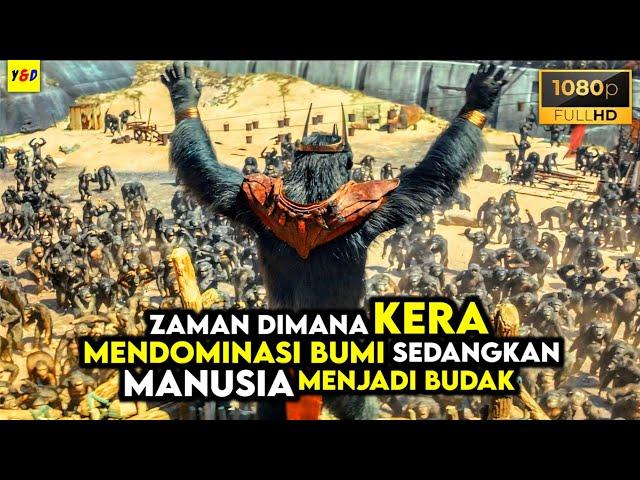 Lahirnya Kerajaan Kera - ALUR CERITA FILM Kingdom Of The Planet Of The Apes