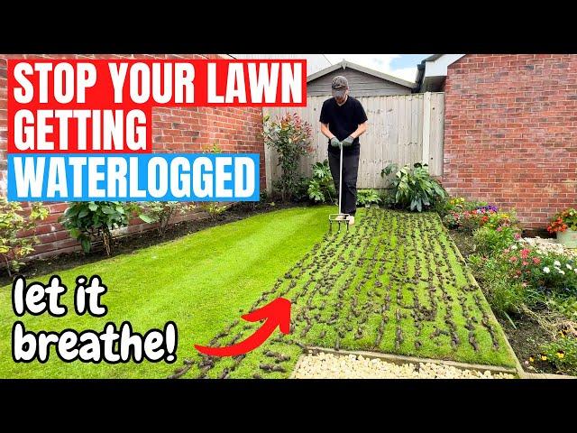 The best way to STOP your LAWN getting WATERLOGGED this winter - start now!