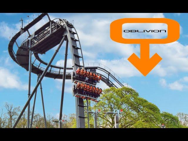 Oblivion Ride 2023 from 3 camera angles including front seat @Alton Towers