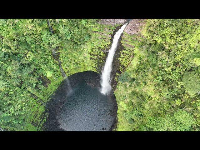 Hamakua Huge Waterfalls and Scenic Coastline, Big Island, Hawaii 4k