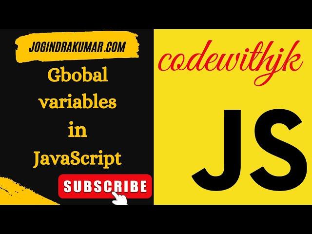 Global Variable in JavaScript #html #css #javascript #scope #global