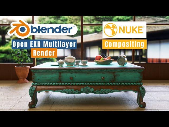 Blender to Nuke Workflow | Open EXR Multilayer Render and Compositing | Malayalam Blender Tutorial