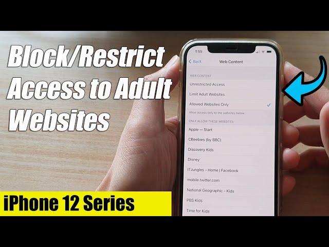 iPhone 12/12 Pro: How to Block/Restrict Access to Adult Websites