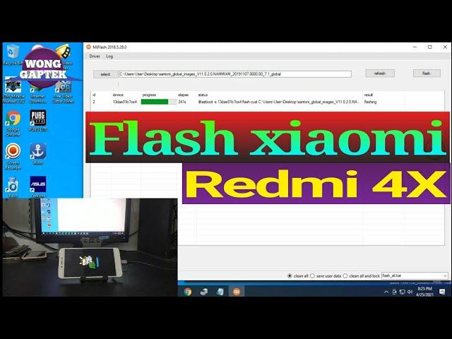 Flash xiaomi redmi 4x (santoni) via fastboot || Flash redmi 4X via miflash