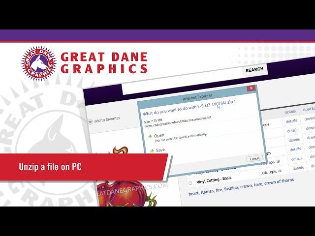 How To Unzip an Art File - PC Edition
