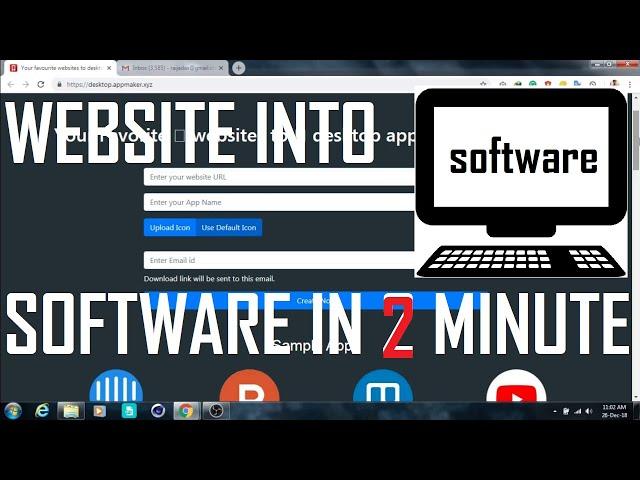 Convert website into desktop app ( whatsapp web into software)