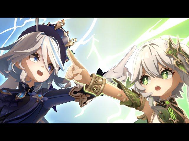 Furina vs Nahida: Trial of Archons [HoYoFair Cut] | Genshin Animated Short