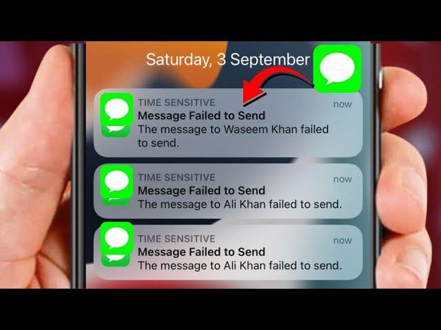 Message Failed to Send iPhone | iOS 16 | Message not Delivered iPhone