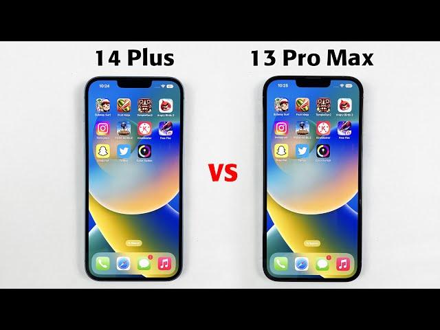 iPhone 14 Plus vs iPhone 13 Pro Max - SPEED TEST! | 14 PLUS is Killing it!