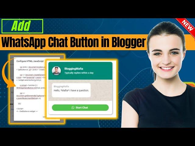 How to Add WhatsApp Chat Button in Blogger 2024 | Full Guide