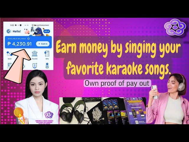 PAANO MAGKAKALAMAN GCASH MO GAMIT ANG SINGSING APP |Earn money by singing your favorite karaoke song