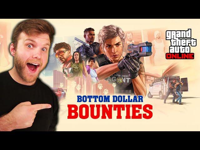 *NEW* GTA5 DLC Botttom Dollar Bounties! | Let's Review