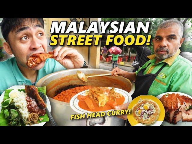 Extreme Malaysian Street Food Tour in Kuala Lumpur! GIANT Fish Head Curry in Malaysia