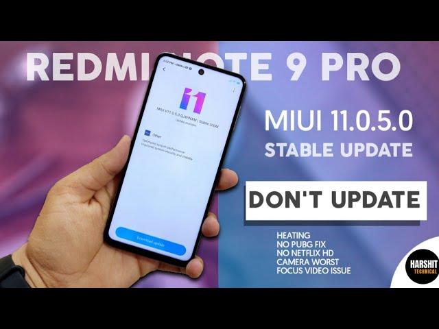 MIUI 11.0.5.0 Global Stable UPDATE for Redmi Note 9 PRO | Don't Update | Worst Camera Qualify