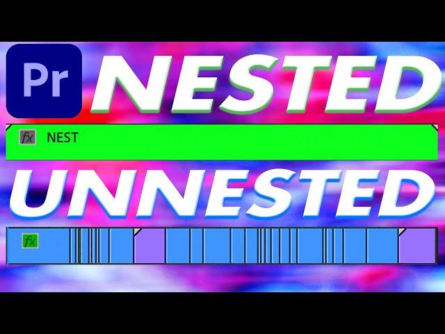 How To NEST & UNNEST a Sequence in Premiere Pro