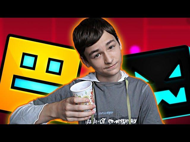 GEOMETRY DASH + SMOOTHIE CHALLENGE! | КАКОЙ ВКУСНЫЙ КОКТЕЙЛЬ