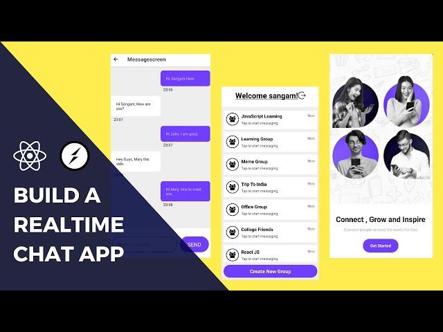 Build A Realtime Chat App In React Native and Socket.io | Socket.io Tutorial