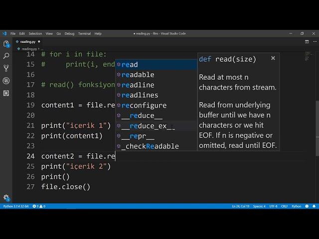 Python - Dosya Okuma