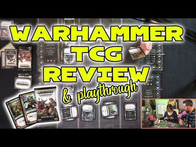 Warhammer TCG Game Review & Playthrough | Good Luck High Five Board Games