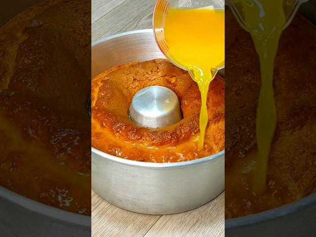 Después de descubrir esta receta ¡solo quiero hacer un pastel de naranja así! #pastel #shorts #viral