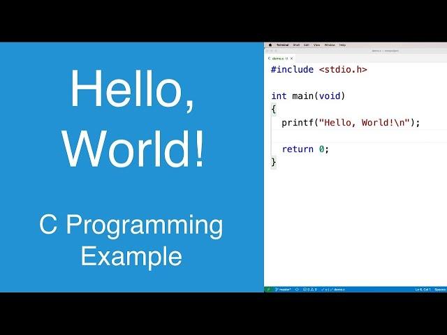 hello world | C Programming Example