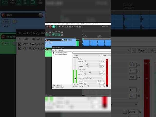 The Easiest and Fastest way to sidechain in Reaper.