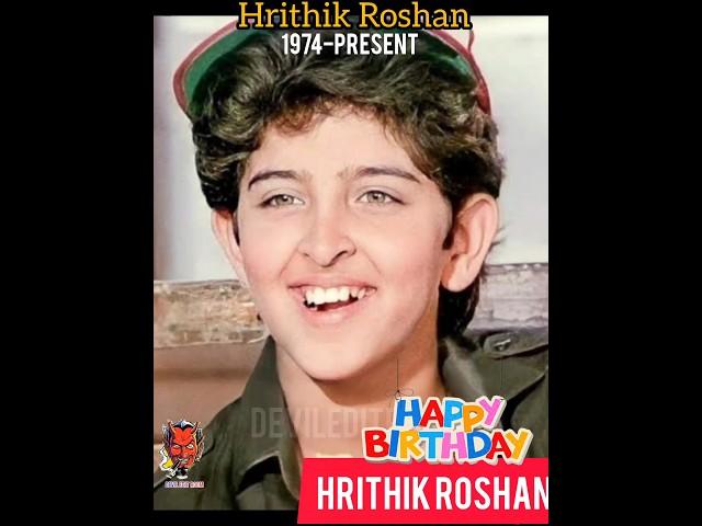 Hrithik Roshan  Birthday 1974-Now Transform #shorts #viral #trending #youtubeshorts #hrithikroshan