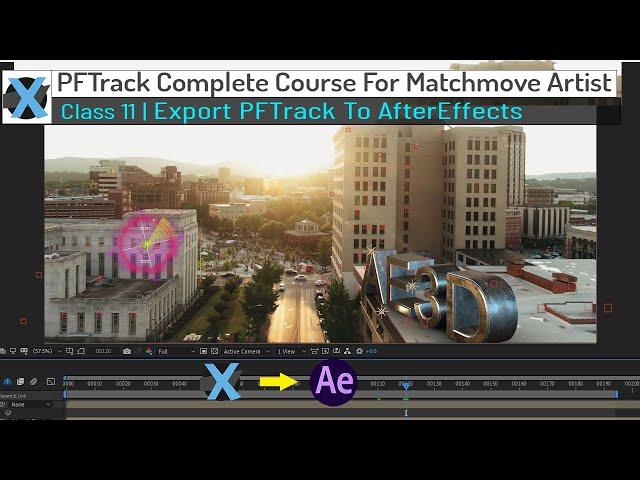 PFTrack Export To After Effects | PFTrack To After Effects | PFTrack Complete Course | Class - 11