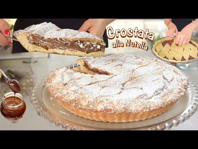 Soft Nutella tart without very easy butter