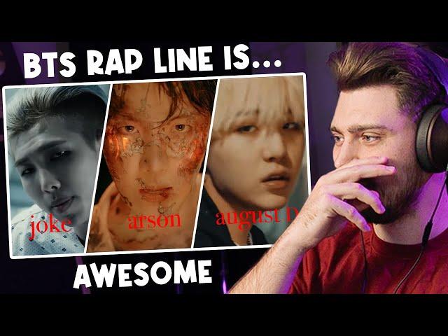 These 3 BTS Rap Line songs are BRUTAL (And awesome) - Music Producer Reaction