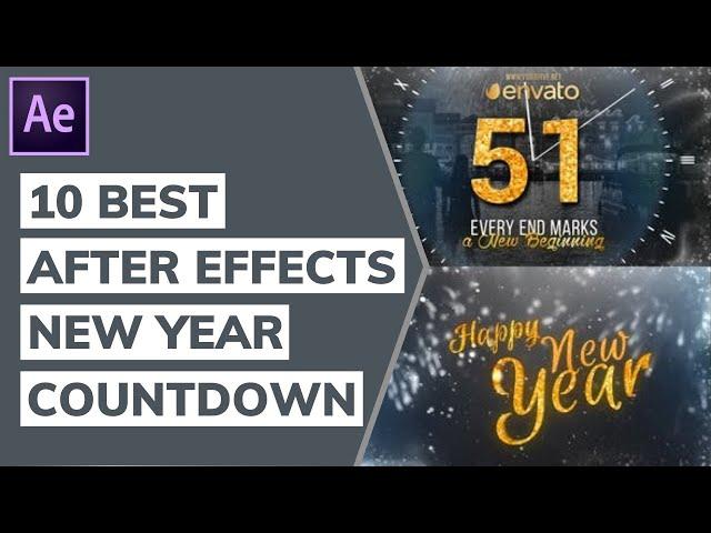 10 Best After Effects New Year Countdown 2023 Templates