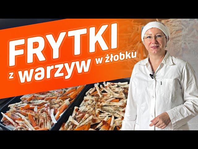 Frytki z warzyw to doskonały pomysł na warzywa pieczone w piekarniku na obiad dla dzieci w żłobku