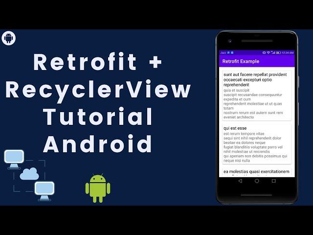 Android Retrofit RecyclerView Tutorial 2021 | Getting JSON Response From Api