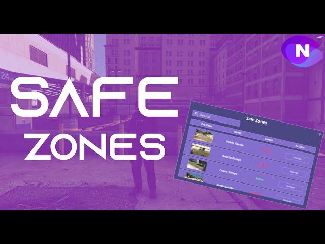 [FiveM][Script] | SAFE ZONES 2.0 with UI | Nuvil Store®