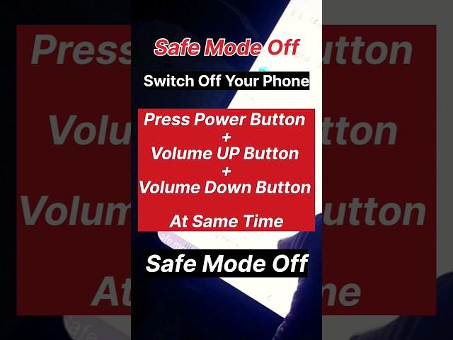 Samsung Mobile Safe Mode Off Settings | Safe Mode Problems