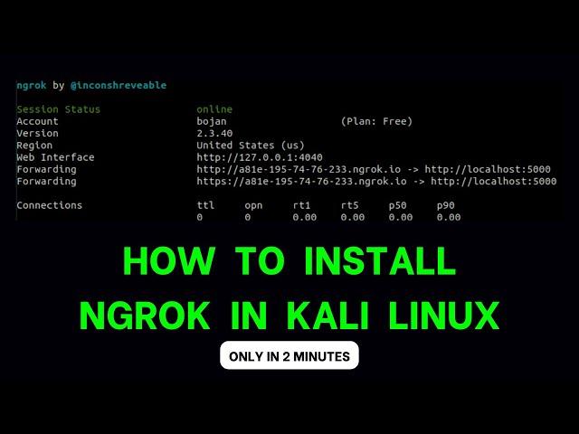 How To Install ngrok in kali Linux 2024 || Kali Linux 2024.1 ngrok Installation