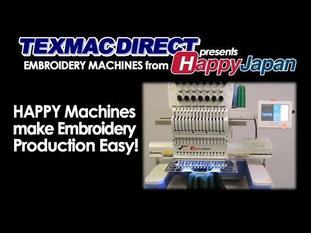 So Easy to Embroider with Happy Embroidery Machines!