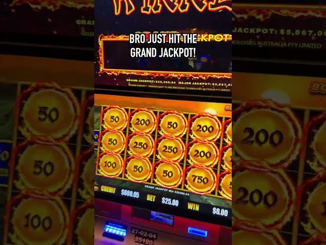 BRO HIT THE GRAND JACKPOT! #slots #casino #jackpot