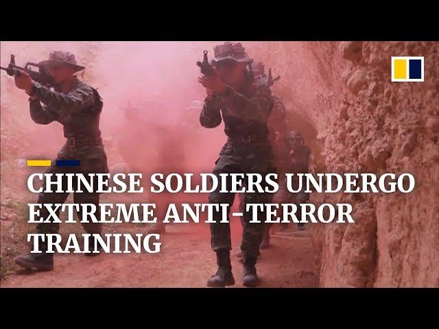 Chinese soldiers undergo extreme anti-terror training