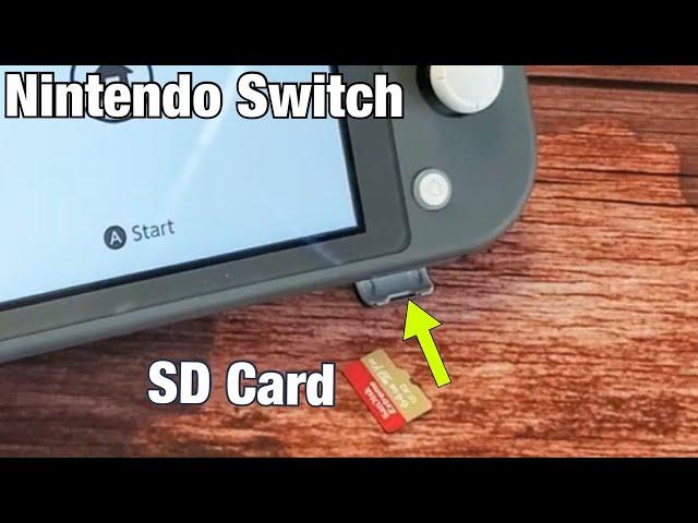 Nintendo Switch: How to Insert SD Card & Format