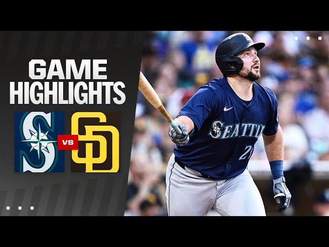 Mariners vs. Padres Game Highlights (7/9/24) | MLB Highlights