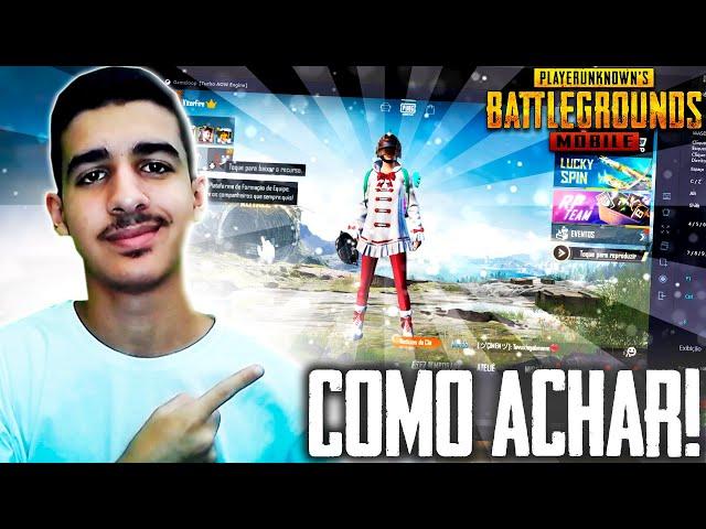 COMO ACHAR PARTIDA NO PUBG MOBILE DE EMULADOR!!!